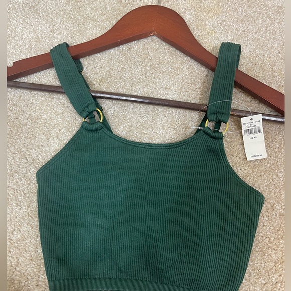aerie Other - NWT dark green with gold rings bralet size XS Aerie